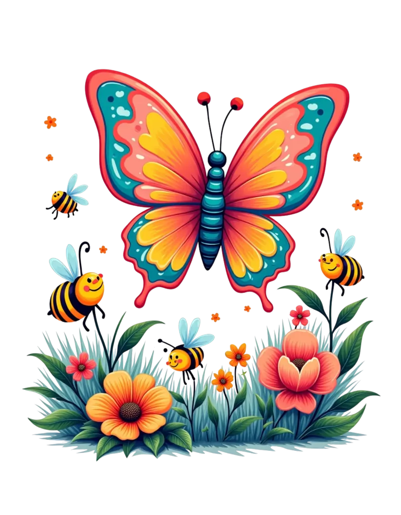 Krafttier Schmetterling für Kinder